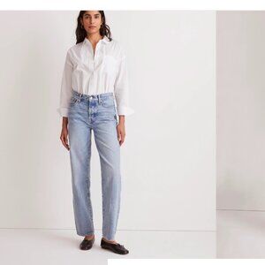 Low Slung Straight Jeans in Stoughton Wash